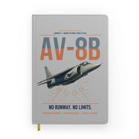 Thumbnail for AV-8B Harrier II design on light gray notebook