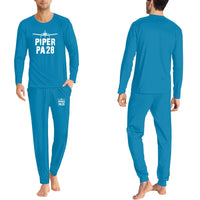 Thumbnail for Piper PA28 & Plane men pajamas - Light Blue