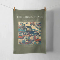 Thumbnail for VINTAGE G4125 - The Cargo Jet Age - Designed Towels design on greenarmy