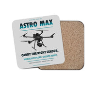 Thumbnail for Freefly Astro Max design on light gray 1 piece coaster