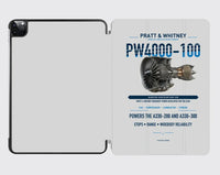 Thumbnail for PW4000-100 design on light gray ipad tablet case