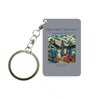 Thumbnail for VINTAGE G4048 - The First Airlines - Designed Key Chain design on gray