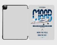 Thumbnail for Cessna A188B AgTruck design on light gray ipad tablet case