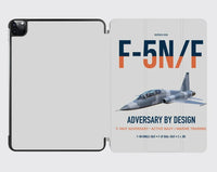 Thumbnail for F-5N F Adversary design on light gray ipad tablet case