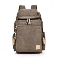Thumbnail for Aviator Vintage Canvas Backpack for Flight Crew Travel in brown