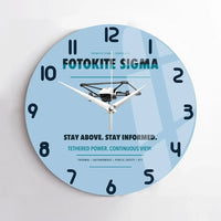 Thumbnail for Fotokite Sigma design on light blue no frame wall clock