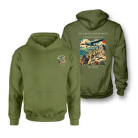 Thumbnail for VINTAGE G4332 - The Caravan Route Above - Double-Side Hoodie design on greenarmy double side