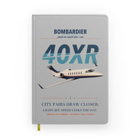Thumbnail for Bombardier Learjet 40XR design on light gray notebook