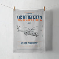 Thumbnail for Leonardo AW101 Merlin HM2 design on light gray towel