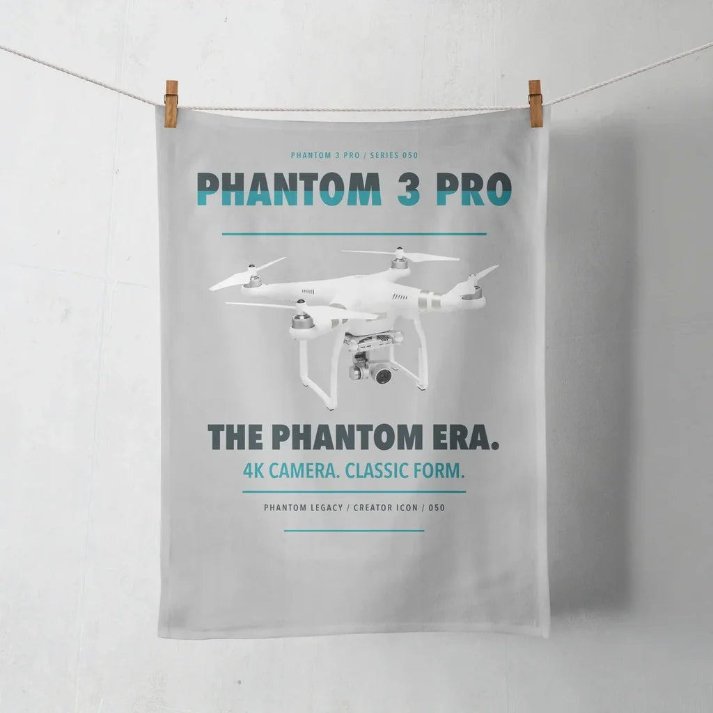 DJI Phantom 3 Professional design on light gray towel