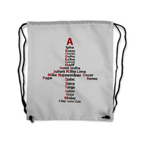 Thumbnail for Aviation Alphabet Drawstring Bag - view 6