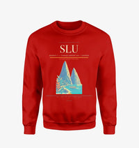 Thumbnail for George F. L. Charles Airport (SLU) design on red sweatshirt