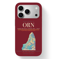 Thumbnail for Oran Airport (ORN) design on dark red iPhone 17 Pro MagSafe case