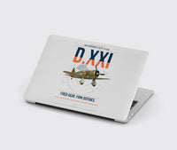 Thumbnail for Fokker D.XXI — Dutch LVA aircraft 221 design on light gray MacBook case