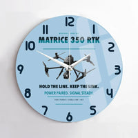 Thumbnail for DJI Matrice 350 RTK design on light blue no frame wall clock