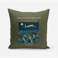 Thumbnail for VINTAGE G4111 - The Night Freight - Designed Pillows design on greenarmy