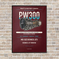 Thumbnail for PW300 vertical canvas print - framed - dark red background