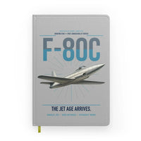 Thumbnail for F-80C Shooting Star design on light gray notebook