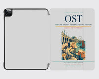 Thumbnail for Ostend-Bruges International Airport (OST) design on light gray ipad tablet case