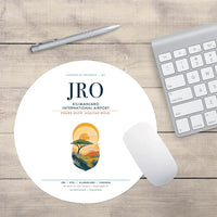 Thumbnail for Kilimanjaro International Airport (JRO) design on white round mouse pad