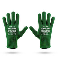 Thumbnail for I am an Awesome Girlfriend Gloves - view 6