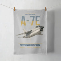 Thumbnail for A-7E Corsair II design on light gray towel