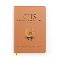 Thumbnail for Charleston International Airport (CHS) design on orange notebook
