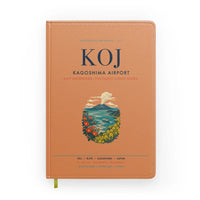 Thumbnail for Kagoshima Airport (KOJ) design on orange notebook