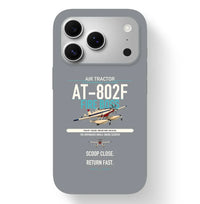 Thumbnail for Air Tractor AT-802F Fire Boss design on gray magsafe iphone case, for iPhone 17 Pro