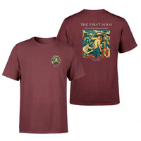 Thumbnail for VINTAGE G4144 - The First Solo - Double-Side T-Shirt design on darkred double side t shirt