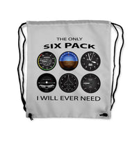 Thumbnail for Only Six Pack I Will Drawstring Bag - view 6