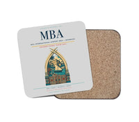 Thumbnail for Moi International Airport (MBA) design on light gray 1 piece coaster