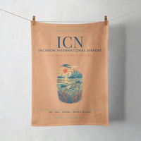 Thumbnail for Incheon International Airport (ICN) design on orange towel