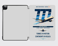 Thumbnail for Boeing 777F design on light gray ipad tablet case
