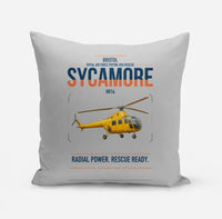 Thumbnail for Bristol Sycamore HR14 design on light gray pillow