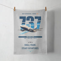 Thumbnail for Boeing 737-500 Classic design on light gray towel