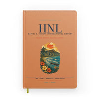 Thumbnail for Honolulu Daniel K. Inouye International Airport (HNL) design on orange notebook
