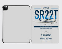Thumbnail for Cirrus SR22T design on light gray ipad tablet case