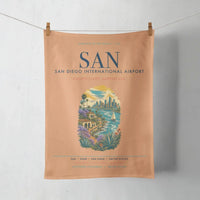 Thumbnail for San Diego International Airport (SAN) design on orange towel