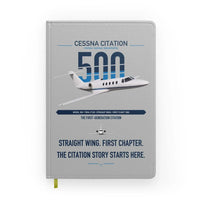 Thumbnail for Cessna Citation 500 - Citation I design on light gray notebook