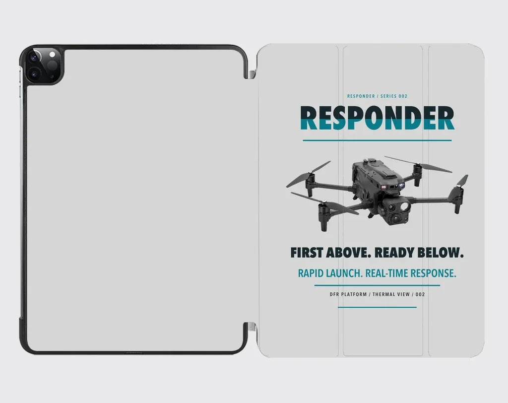 BRINC Responder design on light gray ipad tablet case