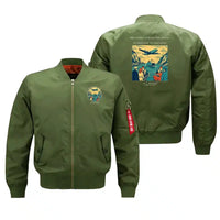 Thumbnail for VINTAGE G4478 - The Ferry Across The Strait - Bomber Jacket design on green