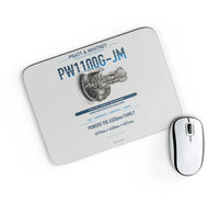 Thumbnail for PW1100G-JM design on light gray rectangle mouse pad