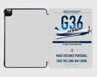Thumbnail for Beechcraft Bonanza G36 design on light gray ipad tablet case