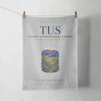 Thumbnail for Tucson International Airport (TUS) design on light gray towel