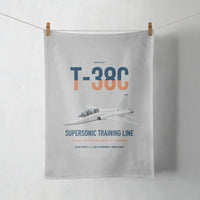 Thumbnail for T-38C Talon design on light gray towel