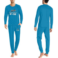 Thumbnail for The Fighter Jet 16 men pajamas - Light Blue