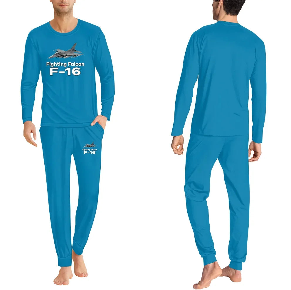 The Fighter Jet 16 men pajamas - Light Blue