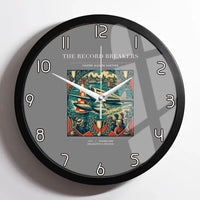 Thumbnail for VINTAGE G4030 - The Record Breakers - Designed Wall Clocks design on gray framed