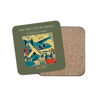 Thumbnail for The First Jet Boarding - Designed Coasters design on green army 1-piece
